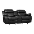 thumbnail image 4 of Lexicon Marille Double Glider Reclining Loveseat with Center Console in Black, 4 of 9