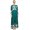 Teal Green, variant on Bimba Women's Casual Floral Digital Printed Long Black Maxi Designer Dress-4
