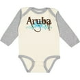 thumbnail image 3 of Inktastic Aruba Boys or Girls Long Sleeve Baby Bodysuit, 3 of 5