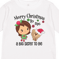 thumbnail image 4 of Inktastic Merry Christmas to Me, a Big Sister to Be Girls Long Sleeve Toddler T-Shirt, 4 of 5