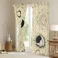 thumbnail image 3 of Manfei Hippie Astrology Black Out Curtains for Teens, Mystic Moon Sun Galaxy Curtains Pack of 2 (42x63 Each), Wheat Bohemian Style Bedroom Curtains, Curtains and Drapes Room Decor, 3 of 6