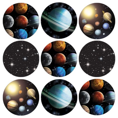 Outer Space Party Favor Stickers 180ct Outer Space