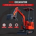 thumbnail image 3 of HUAYEE 1.2  Ton Mini Excavator, HY12C 13.5HP B&S Gasoline Powered Compact Small Digger with EPA Engine, USA Stock, for Trenching, Farming, Landscaping, Curbside Delivery & Professional Unloading, 3 of 10
