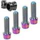 thumbnail image 5 of 4 tornillos cónicos de aleación de titanio para bicicleta de montaña, M6 x 18 mm, 5 of 10