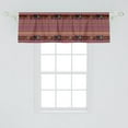 thumbnail image 2 of Ambesonne Ethnic Valance Pack of 2, Folk Motifs Stripes, 54"X18", Multicolor, 2 of 2