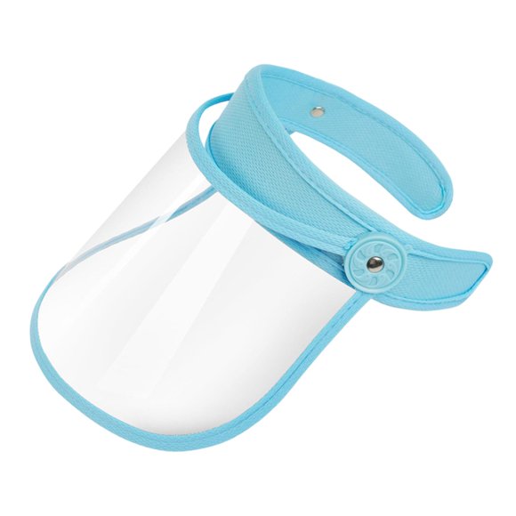 Máscara facial antivaho ligera y multifuncional con arnés ajustable para la cocina. azul