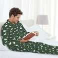 thumbnail image 6 of Sikiie Colorful Mallard Duck Mens Pajama Set, Soft Warm Long Sleeve Sleepwear, Cozy Button-Down Pjs for Men-X-Large, 6 of 7