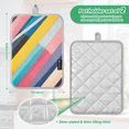 thumbnail image 6 of Yayeee Pot Holders Kitchen Heat Resistant with Pocket 7"x9.8" Cotton Oven Cooking Hot Pads, Color Striped, 6 of 7