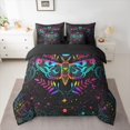 thumbnail image 2 of Castle Fairy Abstract Gradient Moth Twin Bedding Sets 7-Piece for Teenagers Boys Girls,Vintage Bohemian Hippie Theme Bedding Comforter Set Microfiber,Ombre Glitter Moon Starry Sky Sheet Sets, 2 of 8