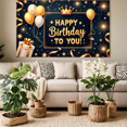 thumbnail image 5 of Decorative Design Happy Birthday Banner Balloon Decoration Birthday Party Banner Confetti Design Event Banner for Birthday Party Kids Party Indoor Decoration, 5 of 8