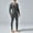 Gray, variant on Mens Long Sleeve Onesie Henley Jumpsuit One Piece Pajamas thermal Full Button Union Suit Stretchy Cotton One Piece Garment with Button Flap Size 2XL Gray