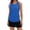 Blue, variant on Women's Summer Workout Tank Tops | Sleeveless Racerback Crewneck Casual Loose Fit Running Gym Athletic Shirts