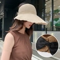 thumbnail image 4 of Travelwant Sun Visor Hats Summer Wide Brim Clip on Beach Adjustable Large Brim Cap Golf Hat for Women, 4 of 7