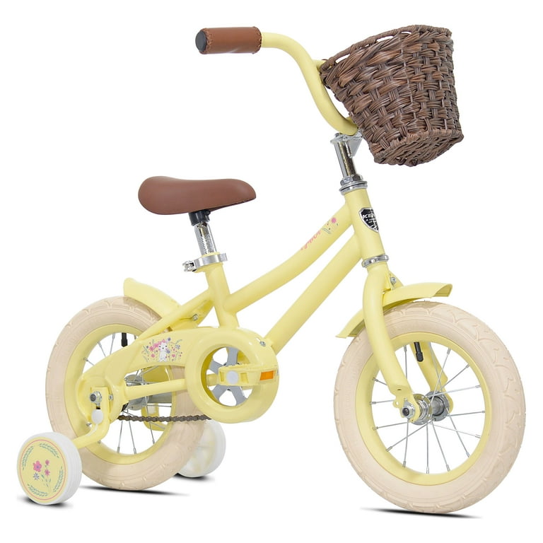 Walmart yellow discount bike with basket