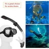 Professional Diving Masks Goggle Full Dry Silicone Snorkel Tube Set Men Women Diving Swimming Water Sports Equipment,Black