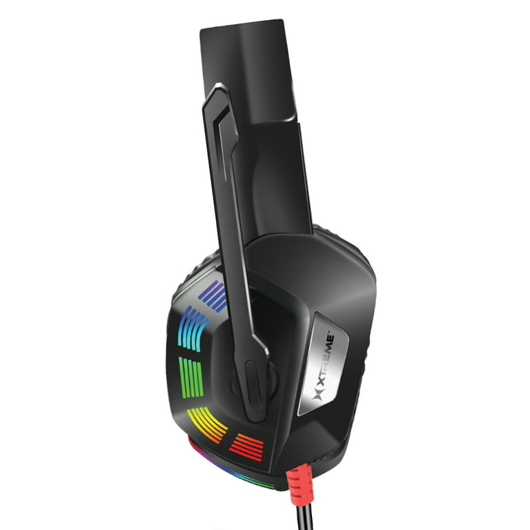 scramble at tilbagetrække porcelæn Xtreme Gaming Headset With LED Lights, Multicolor Flow: Connect To Computer USB  Port - Walmart.com