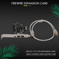 thumbnail image 2 of Tarjeta de Expansión Firewire 1394 JINMJMXG PCIe 3 Puertos Adaptador PCI a IEEE 1394 Externo, 2 of 5