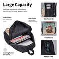 thumbnail image 4 of Easygdp Hot Air Balloon Guinea Pig Mochila para Niños y Niñas con Set de Caja de Almuerzo y Estuche para Lápices 3 en 1, Mochila Escolar Estampada para Adolescentes, 4 of 7