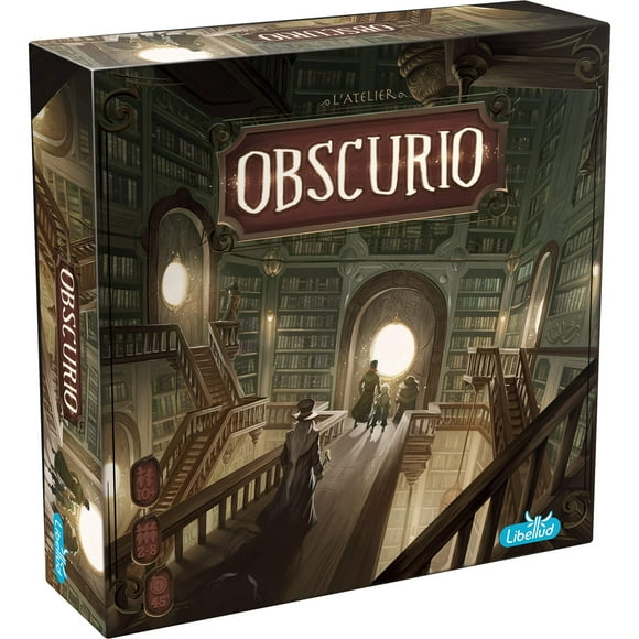 Obscurio Jeu de Société - Naviguez dans la Bibliothèque du Sorcier dans Ce Jeu Intriguant! Jeu Coopératif pour Enfants et Adultes, 10+, 2-8 Joueurs, 45 Minutes d'Autonomie, Fabriqué par Libellud