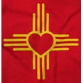 thumbnail image 2 of New Mexico Love Zia Sun Flag Symbol Unisex Fleece Graphic Zip Up Hoodie Brisco Brands 2X, 2 of 5
