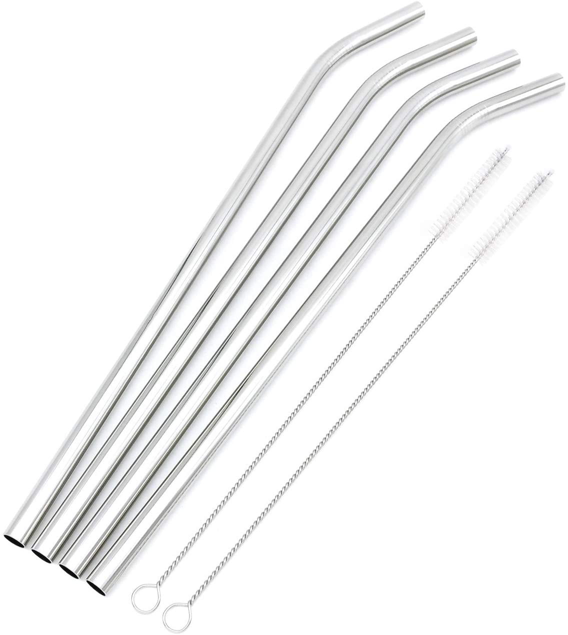 7 Color Avail Premium Stainless Steel Metal Drinking Straw inc Extra Wide Long