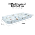 thumbnail image 3 of Bimocosy Crib Sheets Fitted 2 Pack for Baby Boys & Girls 52'’ x 28'' (Plane), 3 of 8