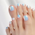 thumbnail image 4 of Clearance!Press on Toenails, 7 Colors Press on Toe Nails Short, French Tip Toe Nails Press on, Glitter Press on Toenails, Matte Glossy Press on Toes Nails, Fake Toe Nails for Summer Nail Art, 4 of 8