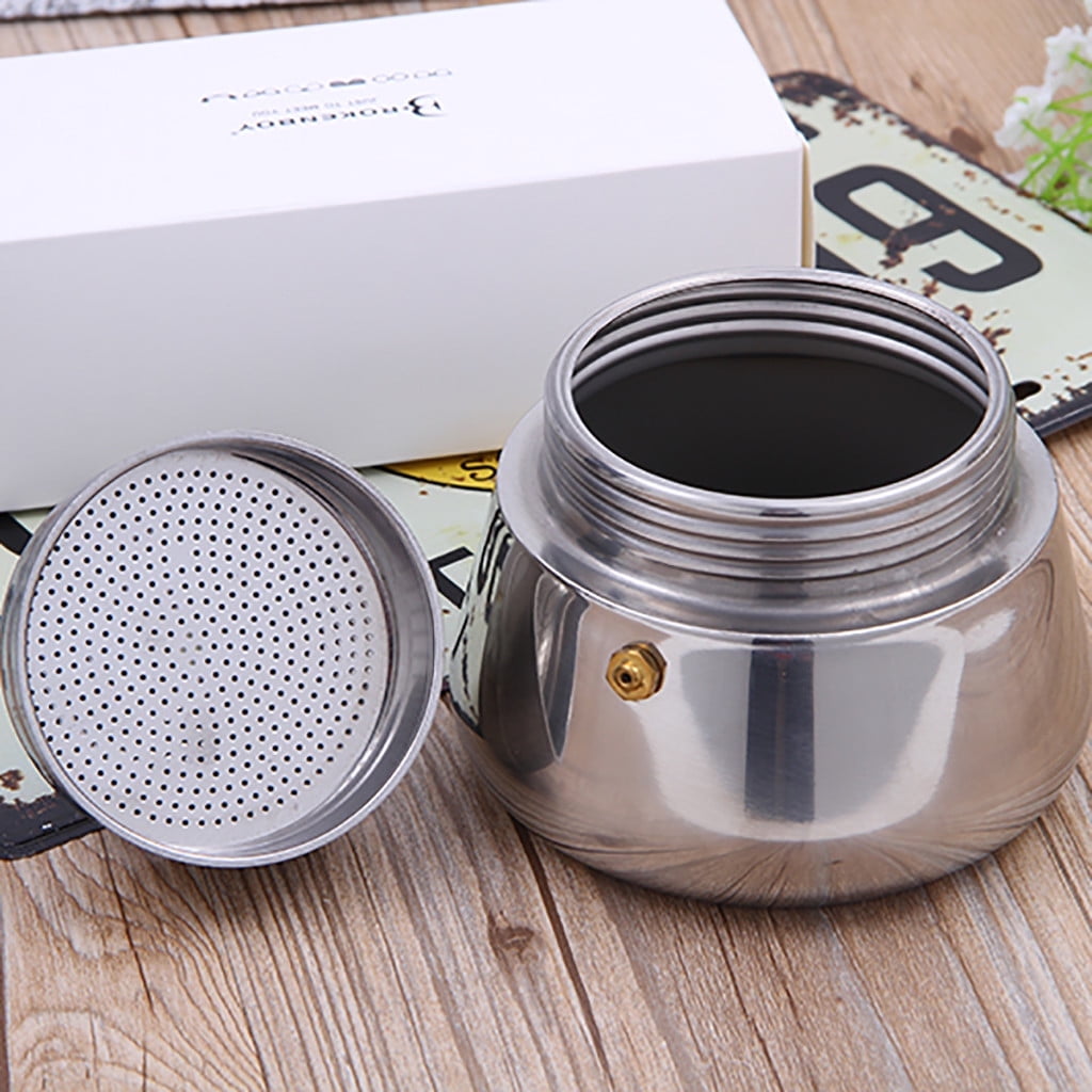 Stainless Steel Coffee Pot,Coffee Maker,Latte Percolator Stove,Stainless Steel Coffee Pot Percolator Stovetop Latte Maker Percolator Stove Top,Coffee Maker Pot for Camping Or Home Use,6 Cups