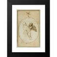 thumbnail image 2 of Annibale Carracci 11x14 Black Modern Framed Museum Art Print Titled - Two Putti Fighting; Study for the Galleria Farnese (1599-1601), 2 of 5