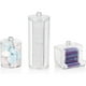 thumbnail image 1 of Botes porta hisopos para decoración de baño, recipiente de plástico transparente con organizador de cosméticos acrílico a prueba de humedad para un acceso rápido, 1 of 7