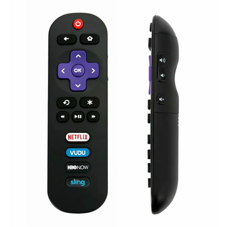 New Remote replacement RC280 for TCL Roku TV 50FS3800 32FS4610R with HBONOW Sling VUDU Netflix APP (Best Remote Control App)