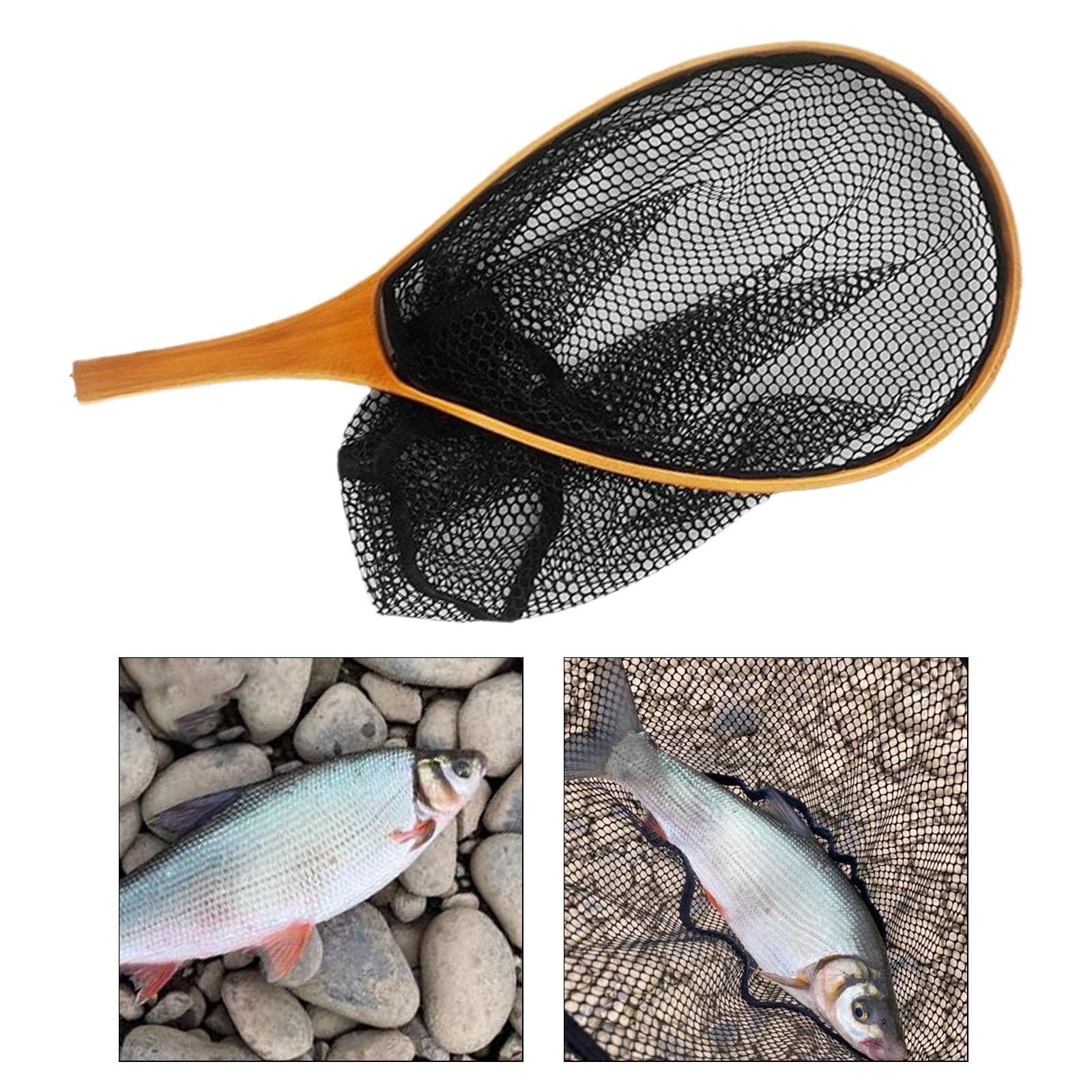MAGIDEAL Fly ing Net Hand Landing Triangular Wood Frame Landing