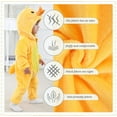 thumbnail image 4 of WIBACKER 0-3T Unisex Baby Animal Costume Winter Autumn Flannel Hooded Romper Christmas and Halloween Duck Cosplay Jumpsuit, 4 of 12