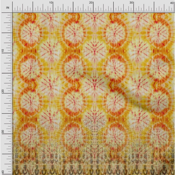 Soimoi Cotton Duck Fabric Tie & Dye Panel Print Fabric by The Yard 42 Inch Wide