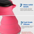 thumbnail image 3 of Silicone Kettle,Coffee Leak Proof Kettle 1500ml Leak Proof Kettle Silica Coffee Portable Kettle Outdoor Silica Silicone Kettle Creative Leak Proof, 3 of 5