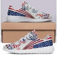 thumbnail image 3 of Patriotic Shoes Gnomes Happy 4th Of July Print Sneakers Lightweight Comfortable Running Shoes for Men Women White Size 6, 3 of 7