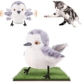 thumbnail image 1 of Oiseau Battant Réaliste Bécasseau Chantant Jouet Interactif pour Chat de Toutes Races Jouet à l'Herbe à Chat Rechargeable, 1 of 6