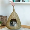 thumbnail image 5 of Natural Willow Pet Sleeping Bed, Cave, Basket For Dog or Cats with Cushion, 5 of 7