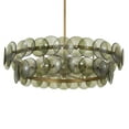 thumbnail image 4 of 21823GNWBR Maxim Lighting Loren - 6 Light Chandelier-9 Inches Tall and 32 Inches Wide-Weathered Brass Finish-Green Vintage Glass Color, 4 of 5