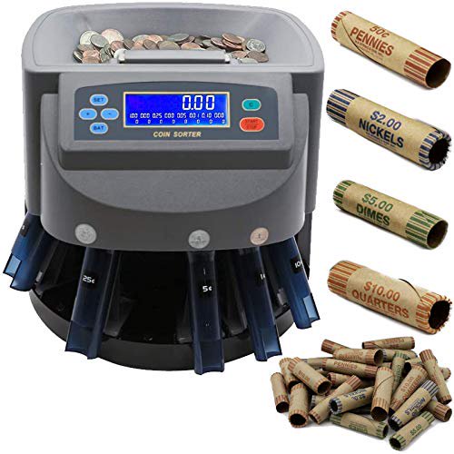Contadora y clasificadora de monedas EX ELECTRONIX EXPRESS 270 CPM con pantalla LCD