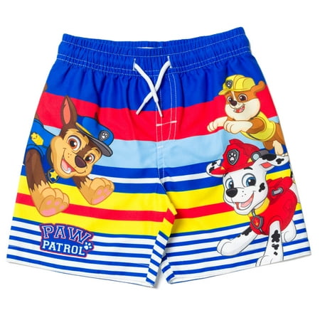 

Paw Patrol Rubble Marshall Chase Toddler Boys Swim Trunks Multicolor 3T
