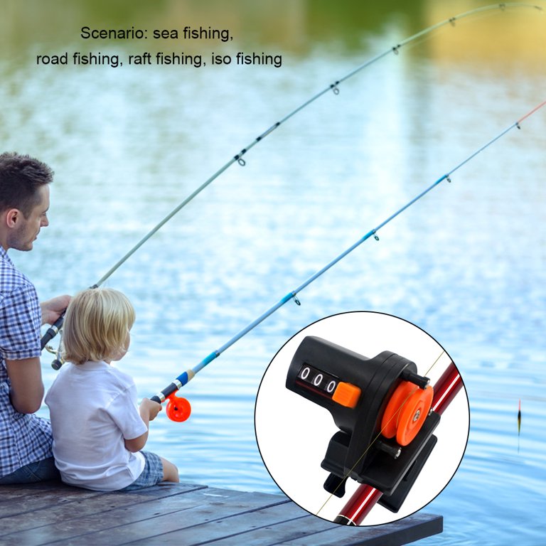 chidgrass Digital Fishing Line Depth Counter Portable Sea Wire Length Meter  Counting Measurement Gauge Fish Tackle Accessories