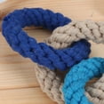 thumbnail image 4 of Juguetes de cuerda para perros Ticfox 3 anillos resistencia a mordeduras 8,7 pulgadas, 4 of 5