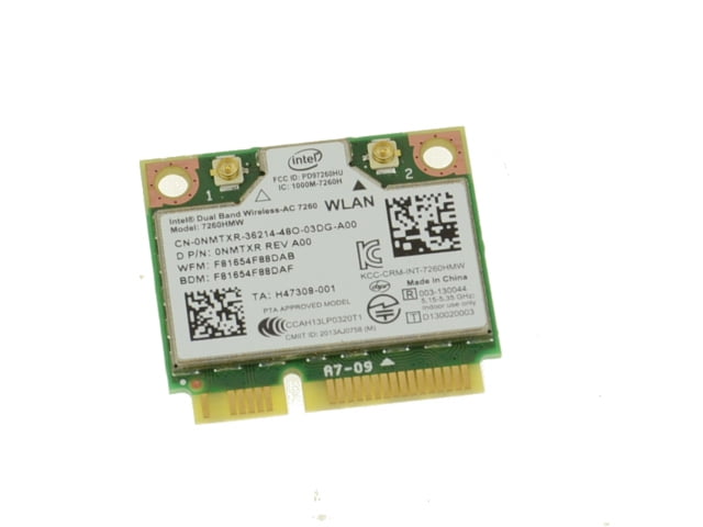 Nmtxr Intel Dual Band Wireless Ac 7260 Wlan Wifi 7260hmw Mini Pci Express Card Walmart Com Walmart Com Nmtxr Intel Dual Band Wireless Ac 7260 Wlan Wifi 7260hmw Mini Pci Express Card Walmart Com Walmart Com