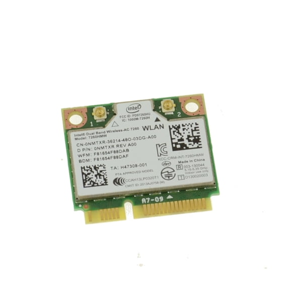 Nmtxr Intel Dual Band Wireless Ac 7260 Wlan Wifi 7260hmw Mini Pci Express Card Walmart Com Walmart Com