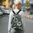 thumbnail image 7 of FORMRS Mini Backpack Purse for Women Travel Daypack Casual Shoulder Bag, Dark Floral, 7 of 7