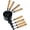 Black, variant on Measuring Cups and Spoons Set of 8, Stainless Steel Measuring Cup with Wooden Handle, Kitchen/Food/Liquid/Baking (Copper)