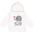 thumbnail image 2 of Inktastic My Gigi Loves Me Grandchild Toddler Hoodie, 2 of 4