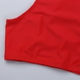 thumbnail image 7 of YONGHS Kids Girls Sleeveless Athletic Dance Crop Tops Criss Cross Back Vest Tank Tops Red 14, 7 of 7