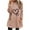 Pink, variant on Kaemgyyd Fuzzy Sweatshirt for Women Winter Fashion Long Sleeve Sherpa Pullover Casual Mock Neck Print Fleece Tops with Pockets